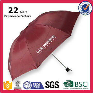 Vin rouge tissu professionnel usine vente directe bâton anti UV protection contre le soleil pliage parapluie